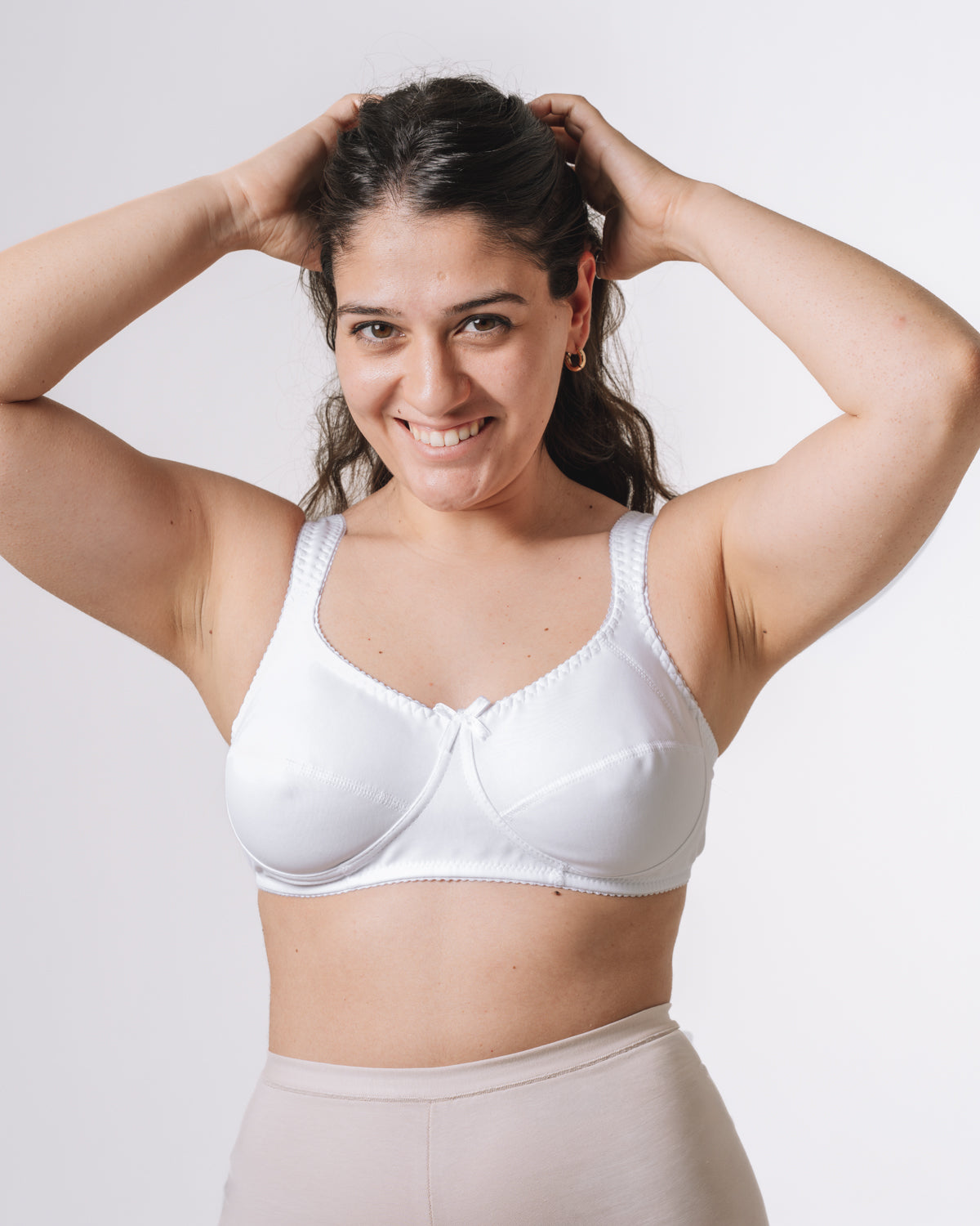 Modello Fragola - Reggiseno senza ferretto in tessuto anti-segno Bianco