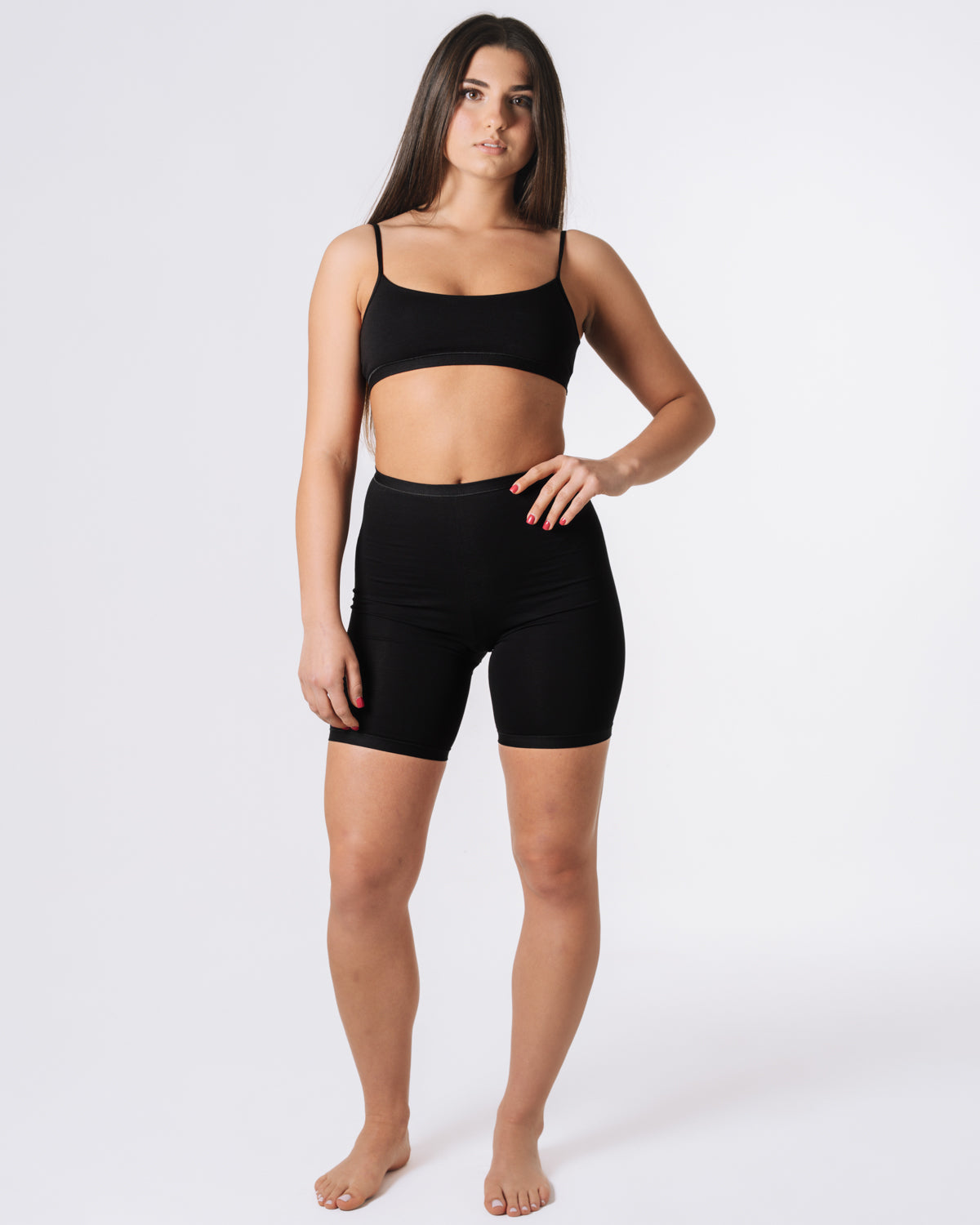 Modello Papavero - Panty lungo Nero