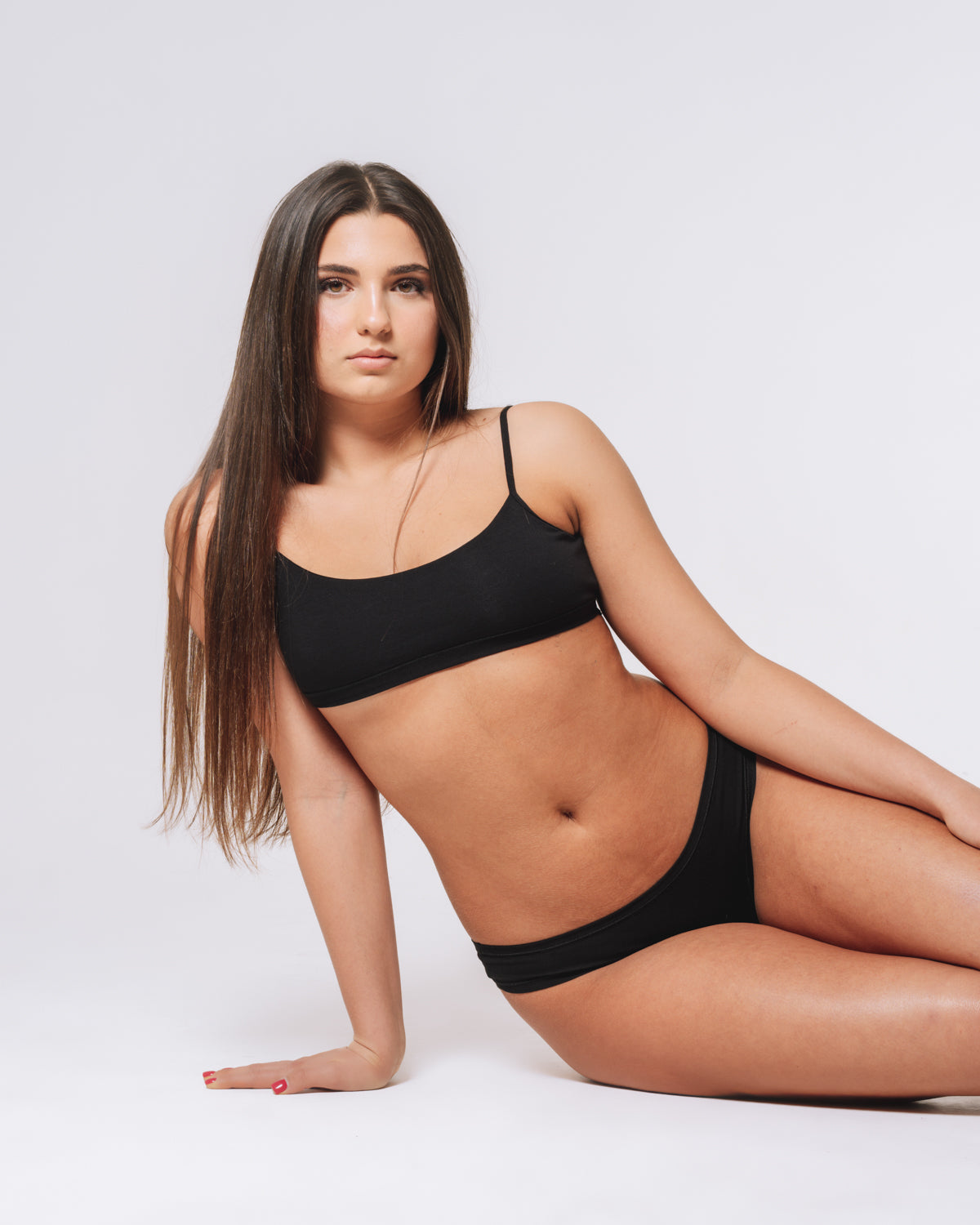 Modello Orchidea - Slip modal brasiliana Nero